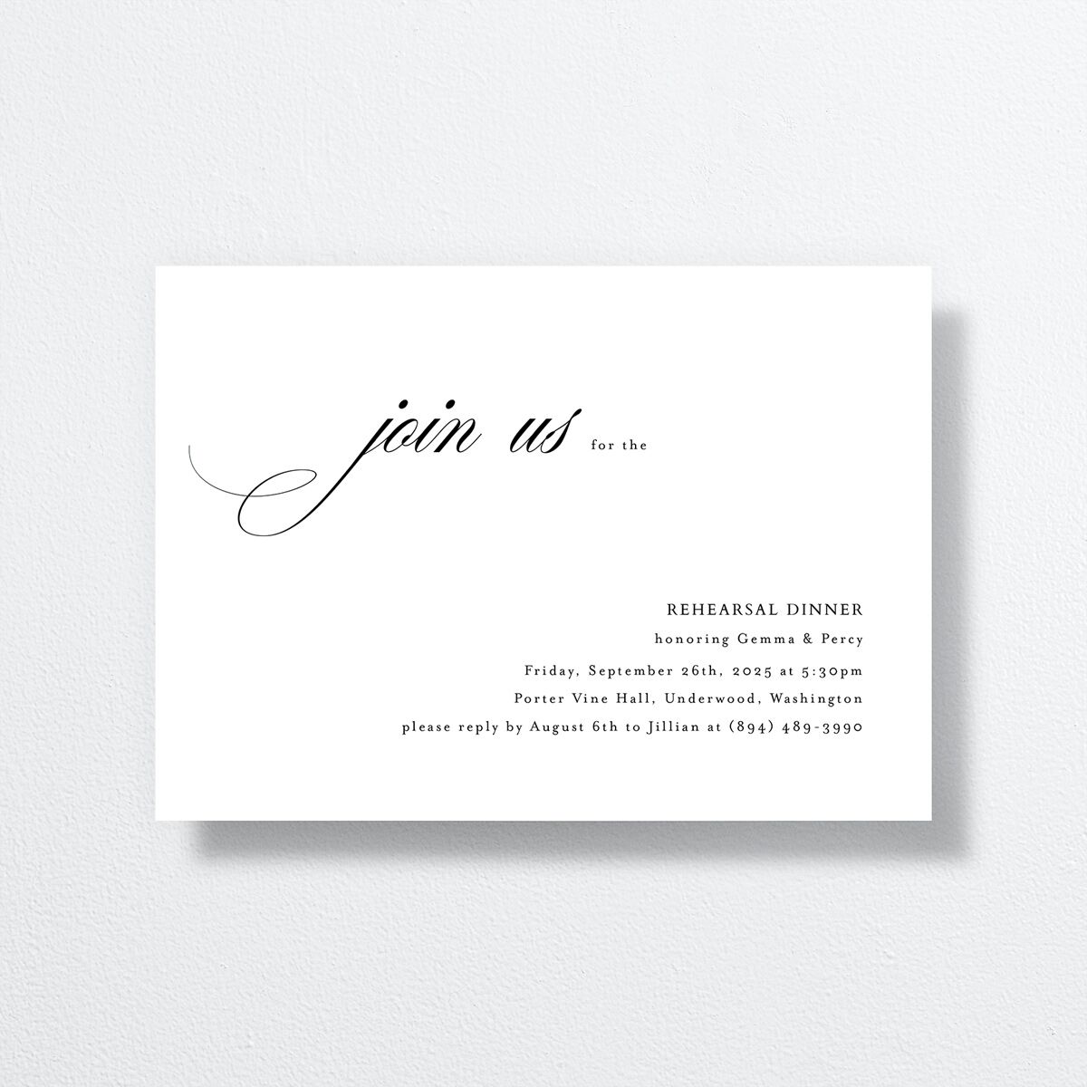 Joyful Day Rehearsal Dinner Invitations — view 2