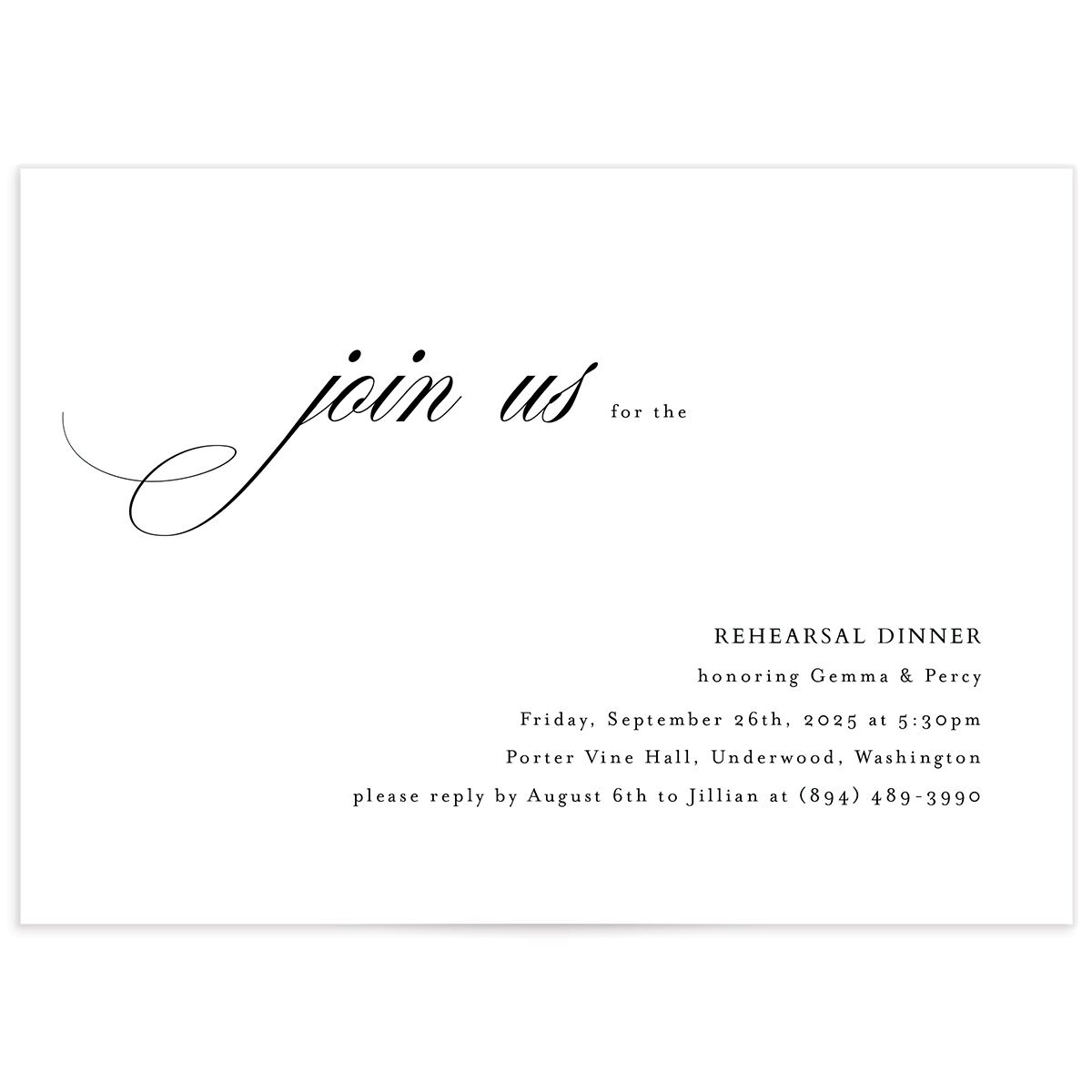 Joyful Day Rehearsal Dinner Invitations