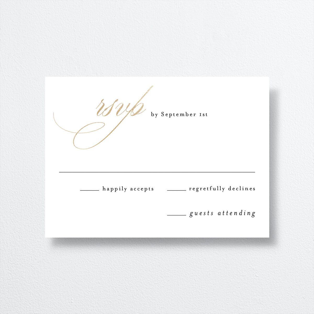 Joyful Day Wedding Response Cards — view 1