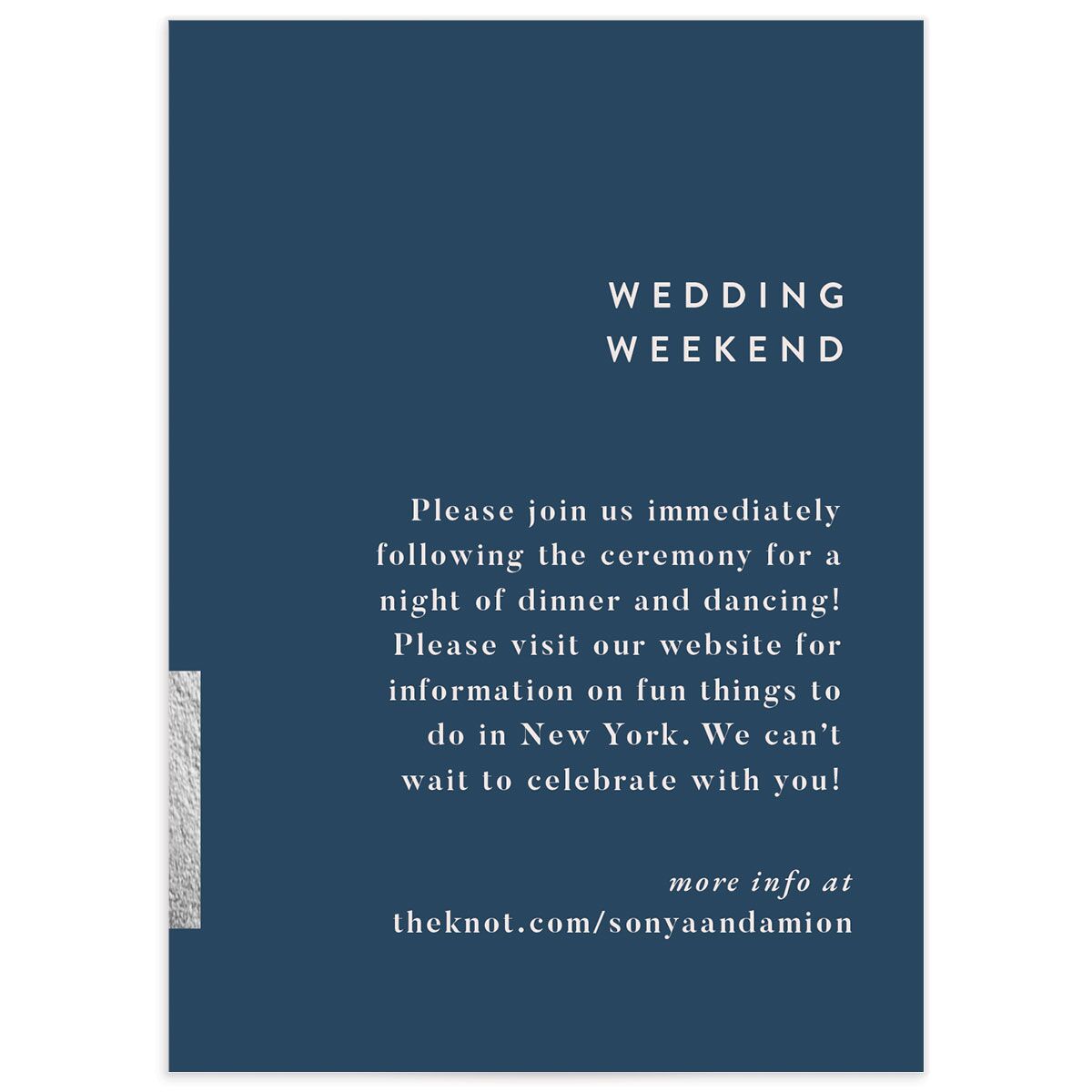 Classic Ampersand Wedding Enclosure Cards