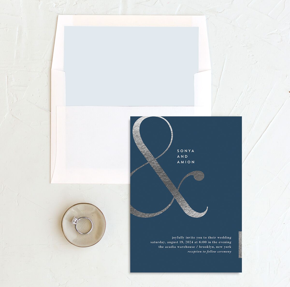 Classic Ampersand Standard Envelope Liners Standard Moody Blue