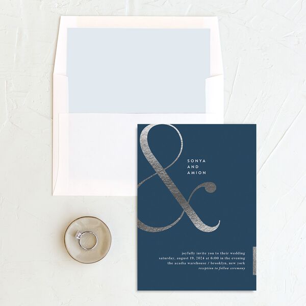 Classic Ampersand Standard Envelope Liners Standard Moody Blue