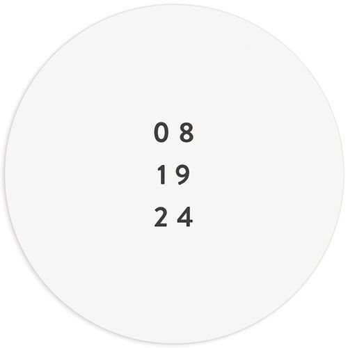 Classic Ampersand Wedding Stickers Pure White
