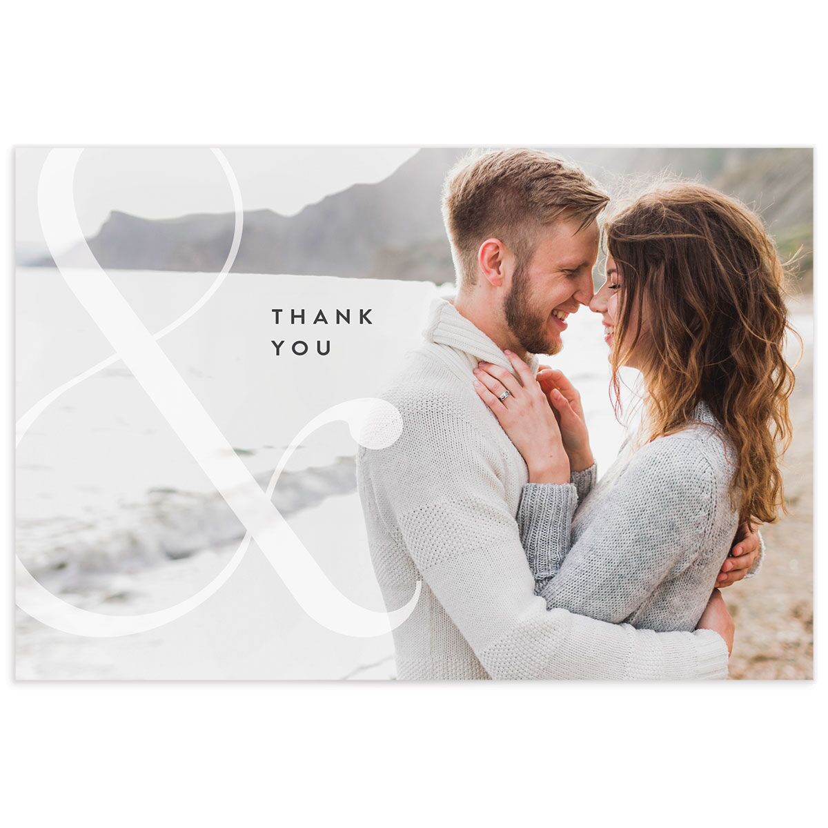 Classic Ampersand Thank You Postcards