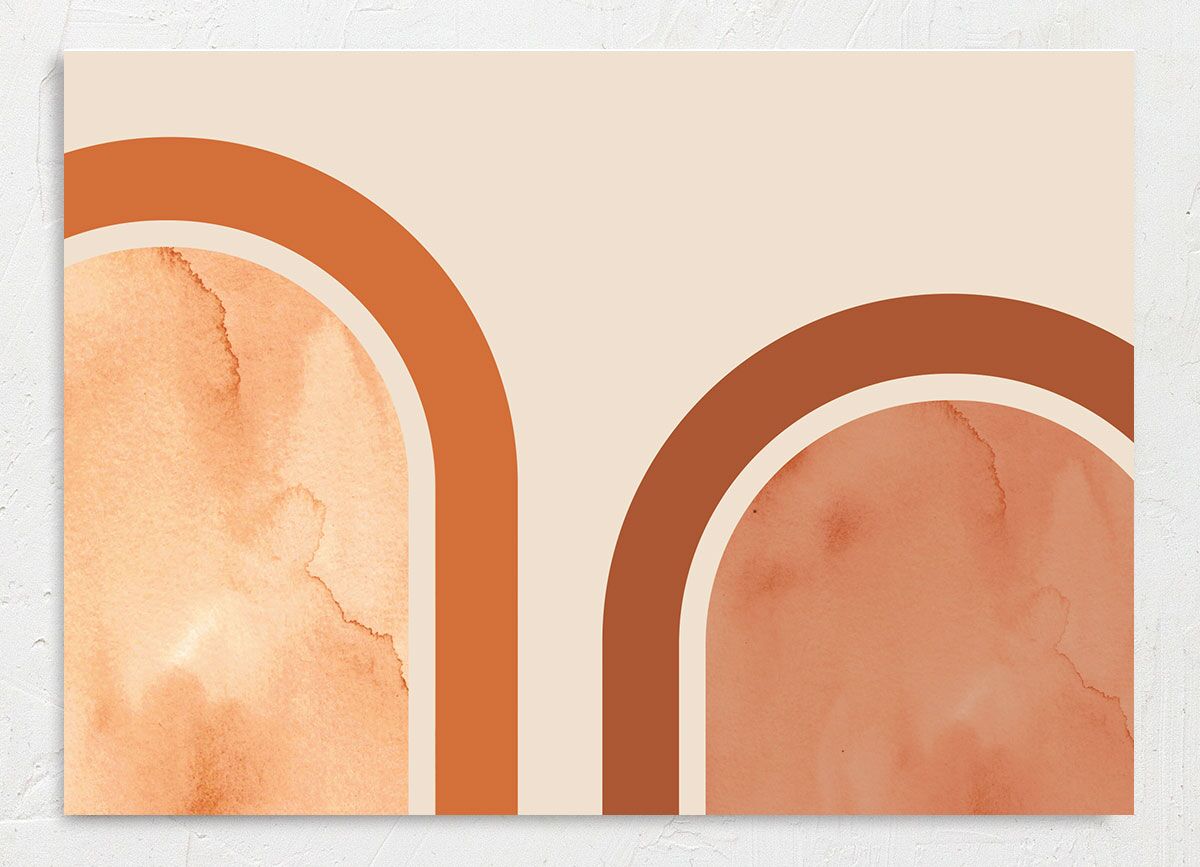 Vintage Lines Save the Date Cards Pumpkin Recycled No