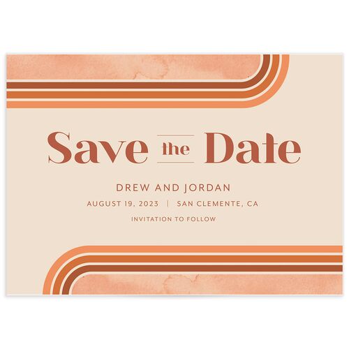 Vintage Lines Save the Date Cards
