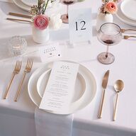 Flourishing Love Table Numbers Gold Pure White Signature