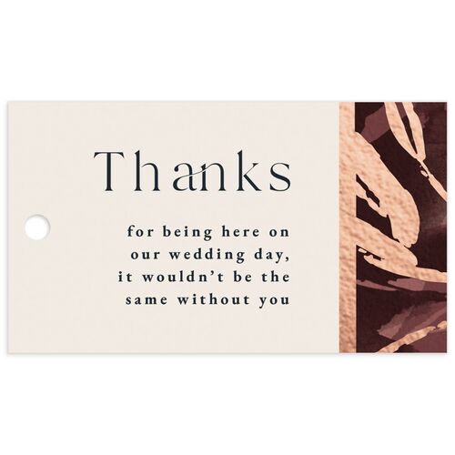 Contemporary Floral Favor Gift Tags - 