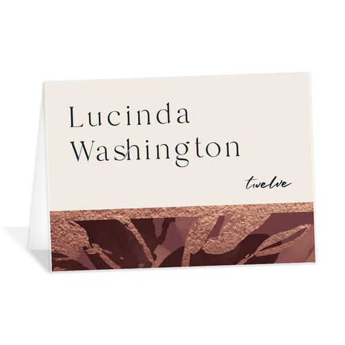 Contemporary Floral Place Cards - 