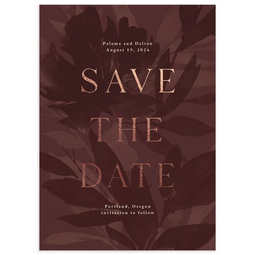 Contemporary Floral Save The Date Cards - 