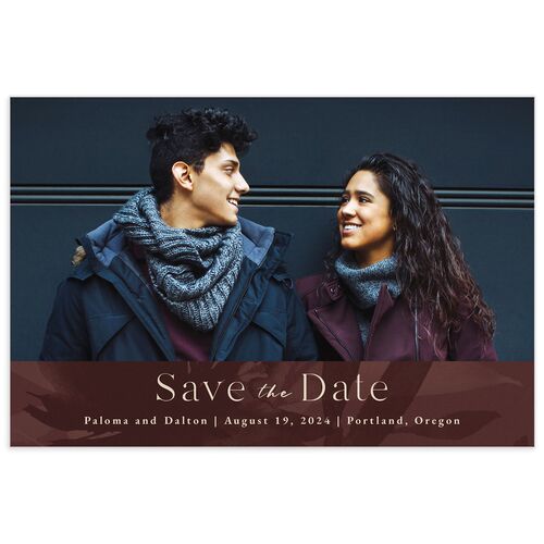 Contemporary Floral Save The Date Postcards - 