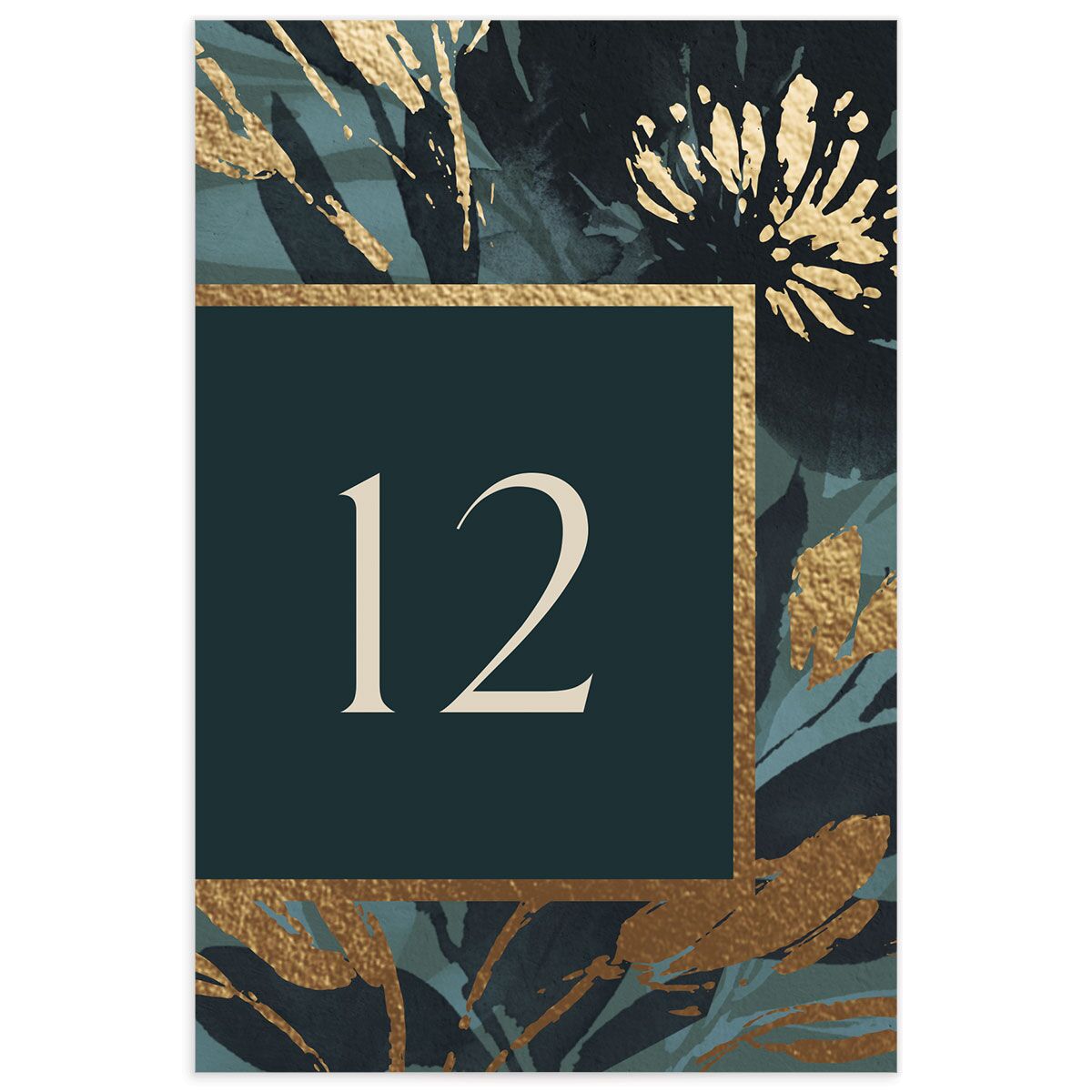 Contemporary Floral Table Numbers