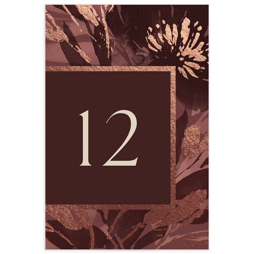 Contemporary Floral Table Numbers - 