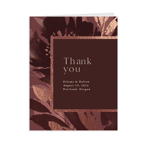 Contemporary Floral Thank You Cards - 