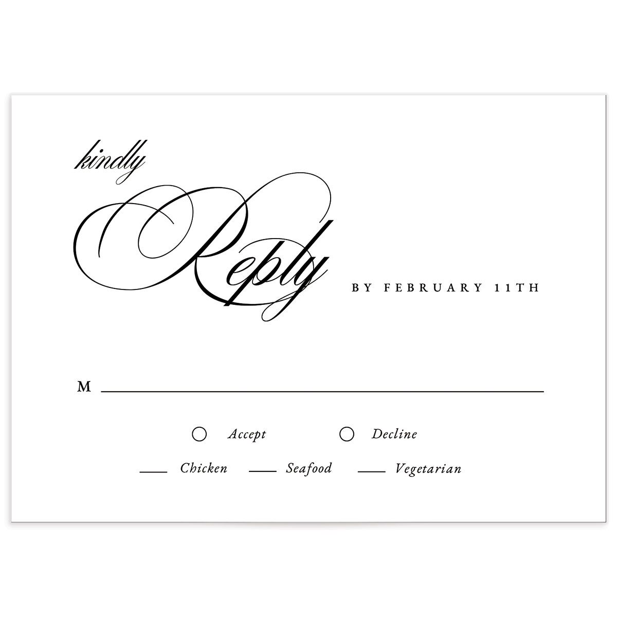 Elevated Simplicity Wedding Response Cards