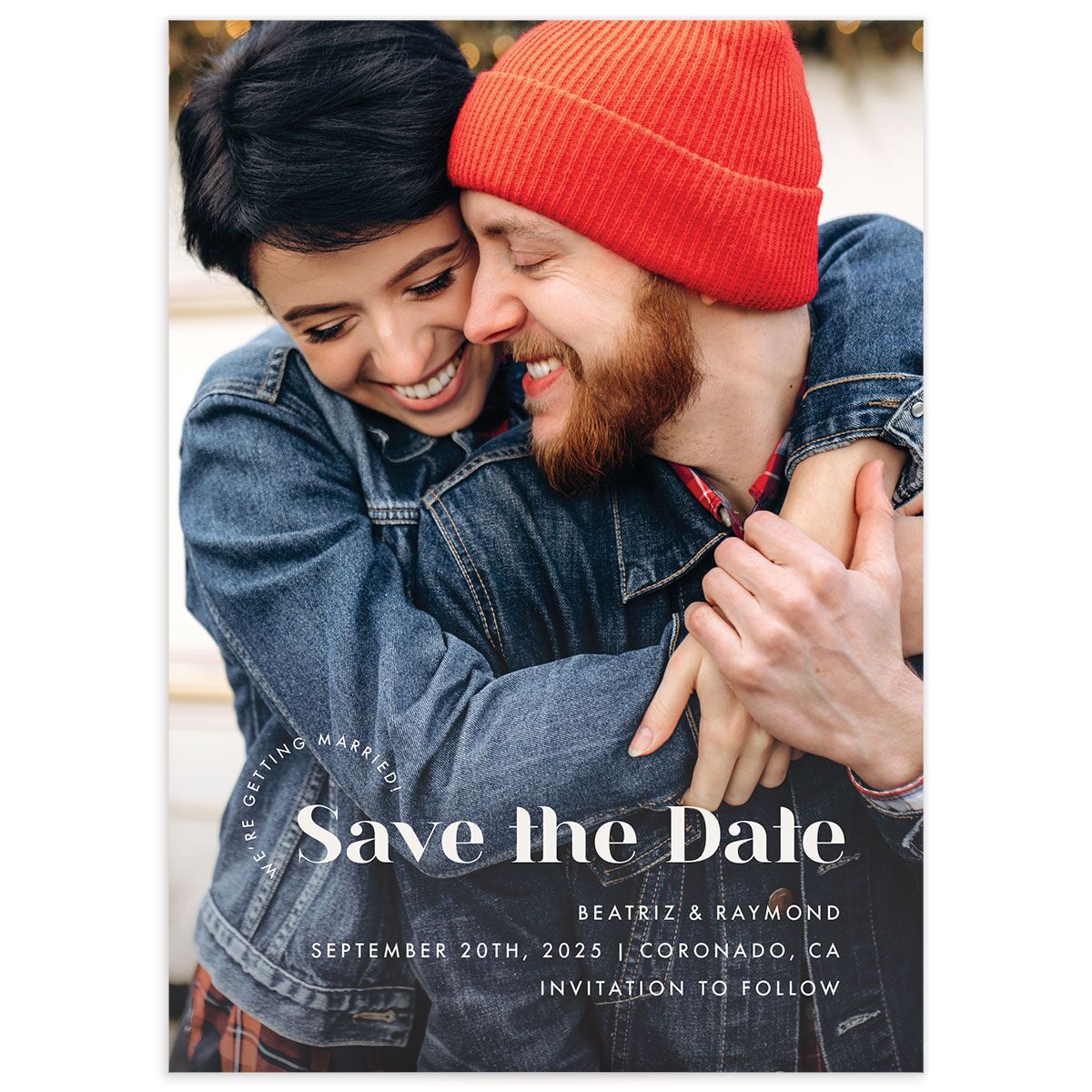 Midcentury Chic Save the Date Cards