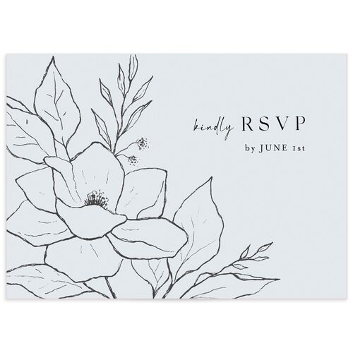 Etched Blossoms Wedding Response Cards - 