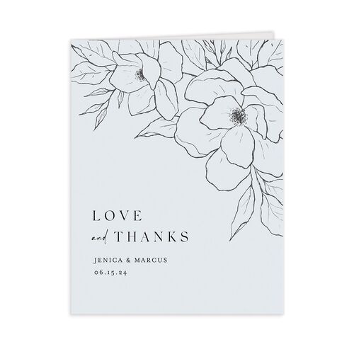 Etched Blossoms Thank You Cards - 