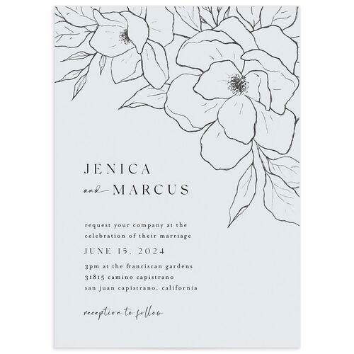 Etched Blossoms Wedding Invitations - 