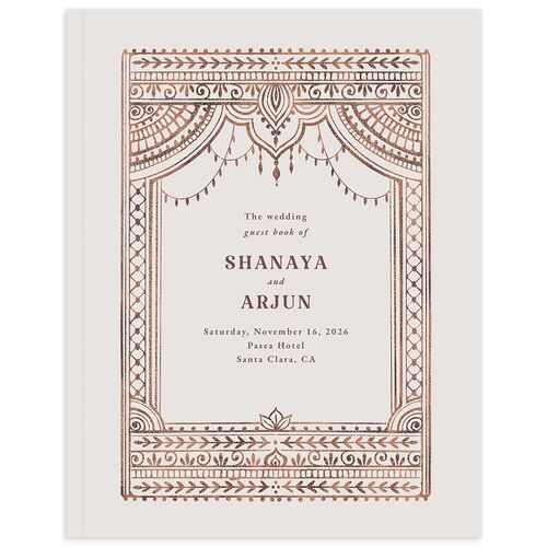 Painted Henna Guest Books Chestnut