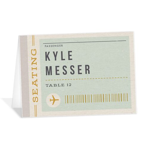 Retro Boarding Pass Place Cards