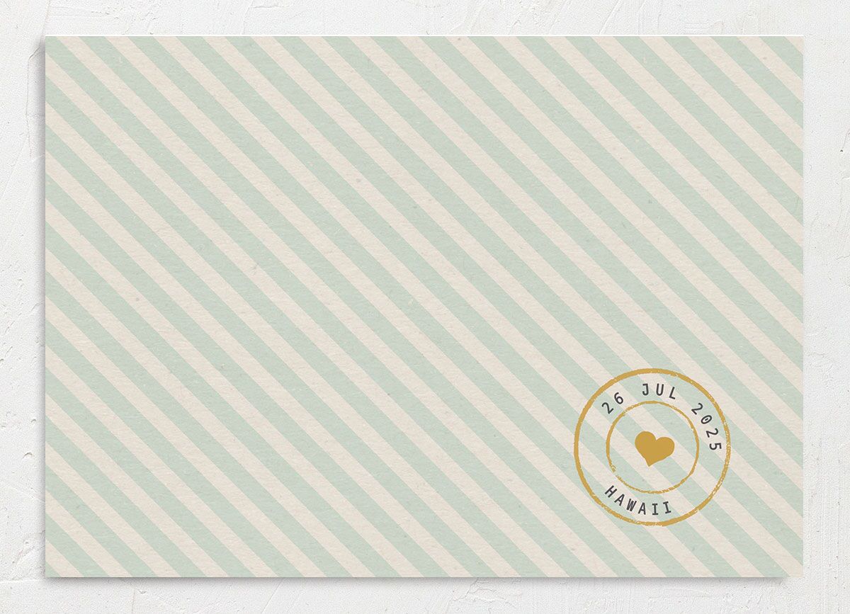 Retro Boarding Pass Save The Date Cards back in Teal