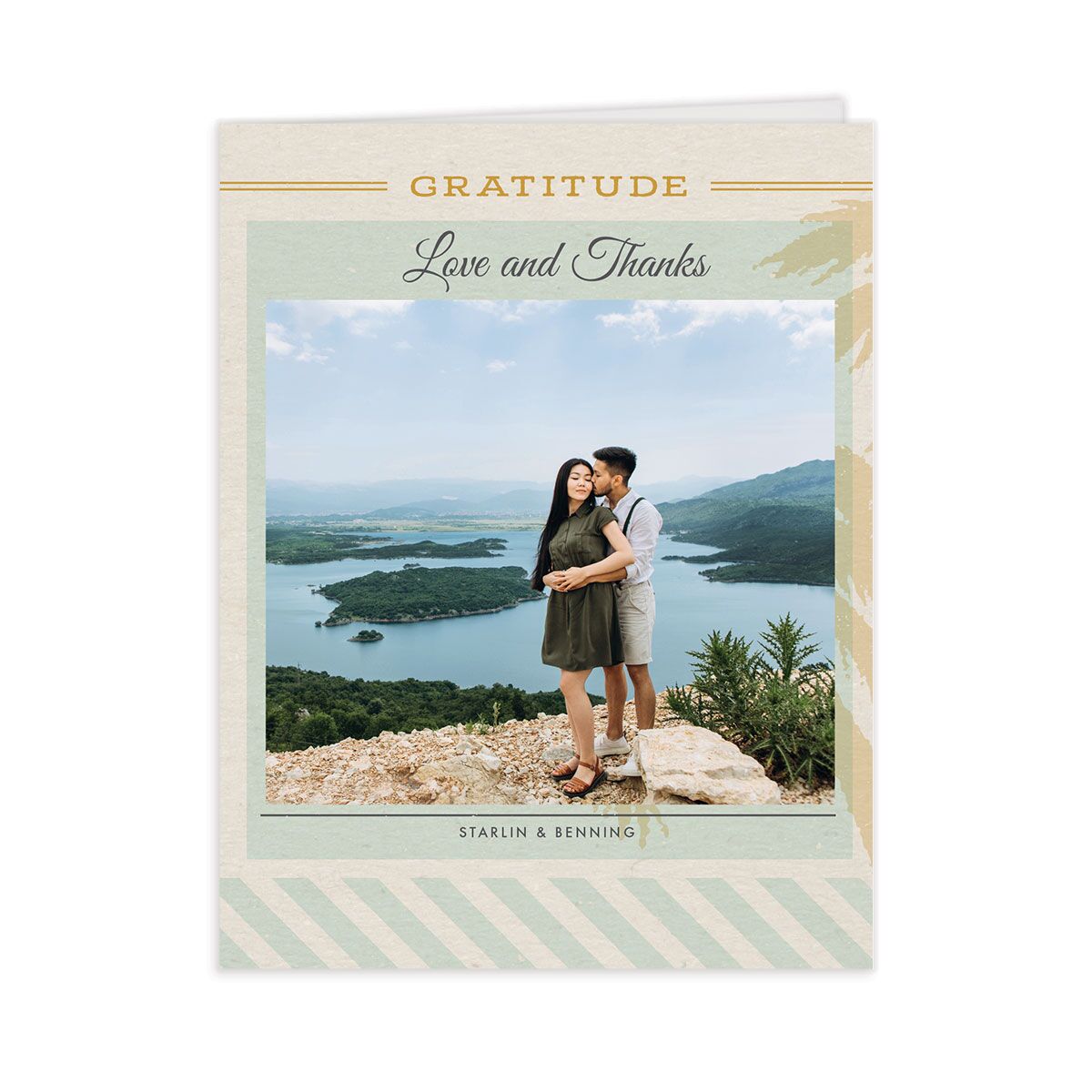 Retro Boarding Pass Thank You Cards