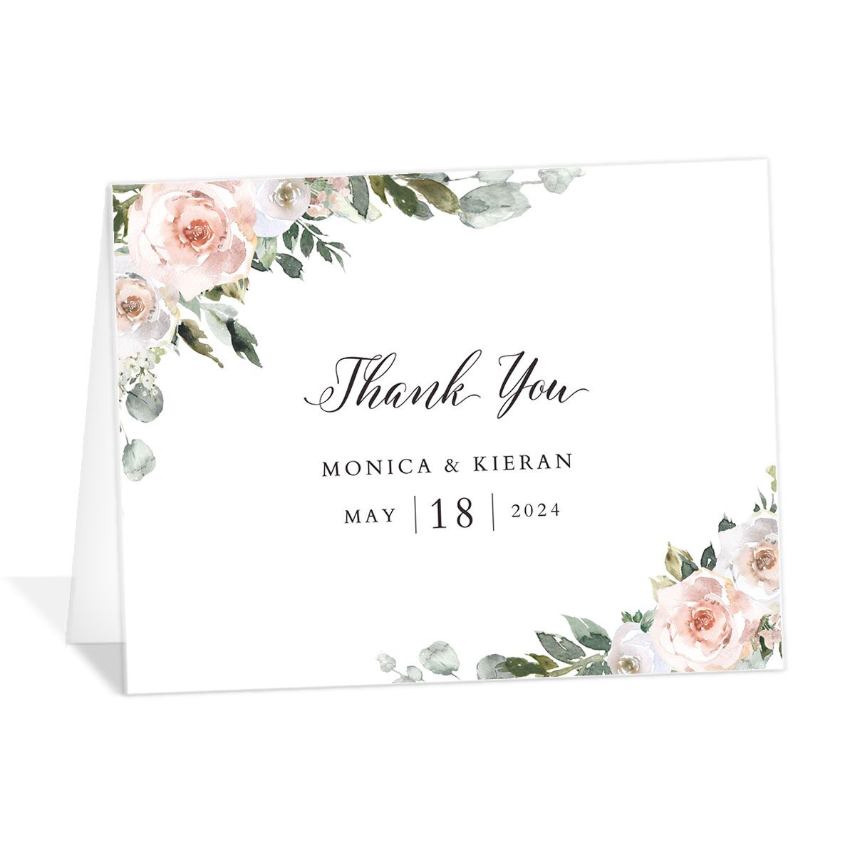 Blissful Garland Thank You Cards