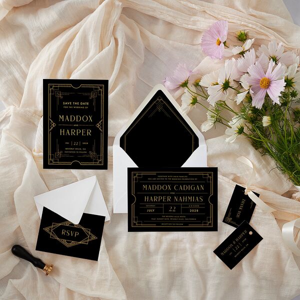Vintage Hollywood Favor Gift Tags Licorice Signature
