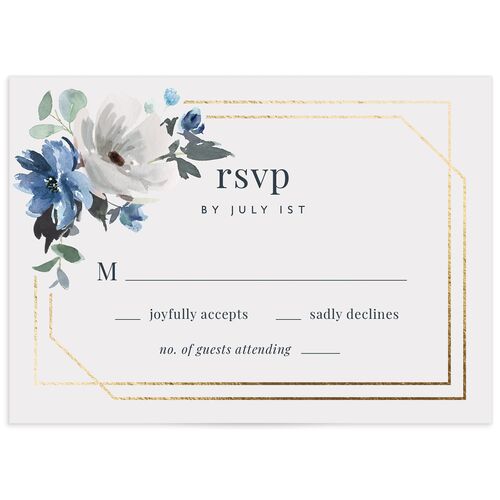 Floral Frame Wedding Response Cards
