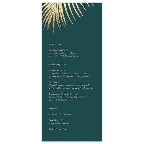 Lavish Palm Menus - 