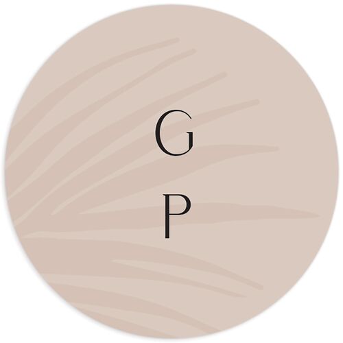 Lavish Palm Wedding Stickers - 
