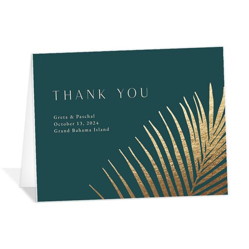 Lavish Palm Thank You Cards - 