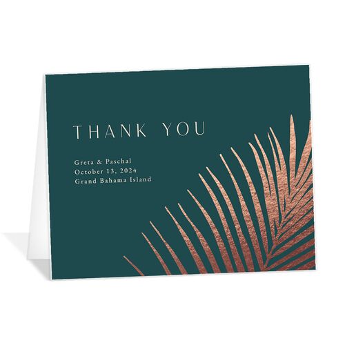 Lavish Palm Thank You Cards - 