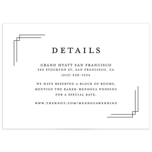 Light Frame Wedding Enclosure Cards - 