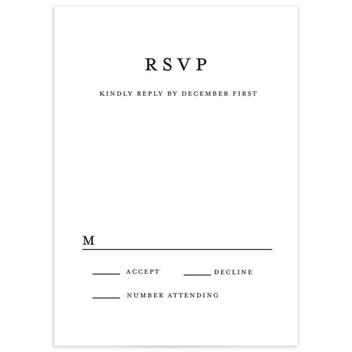 Light Frame Wedding Response Cards - 