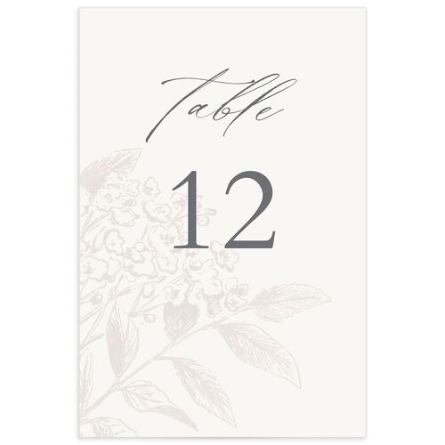 Understated Blossoms Table Numbers