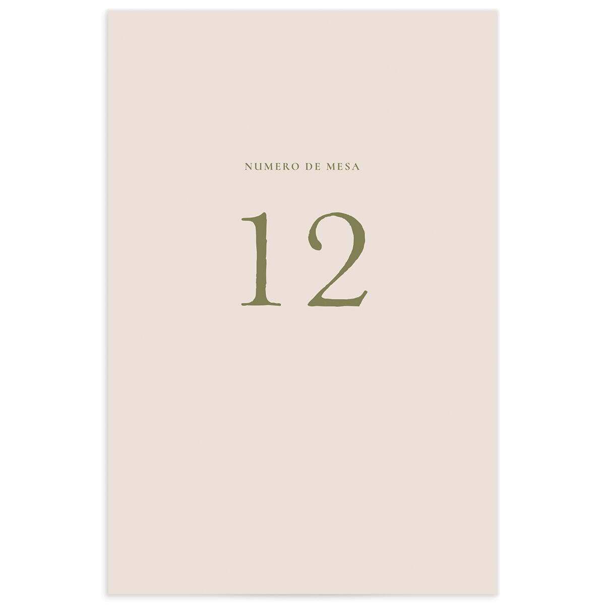 Cordillera Table Numbers