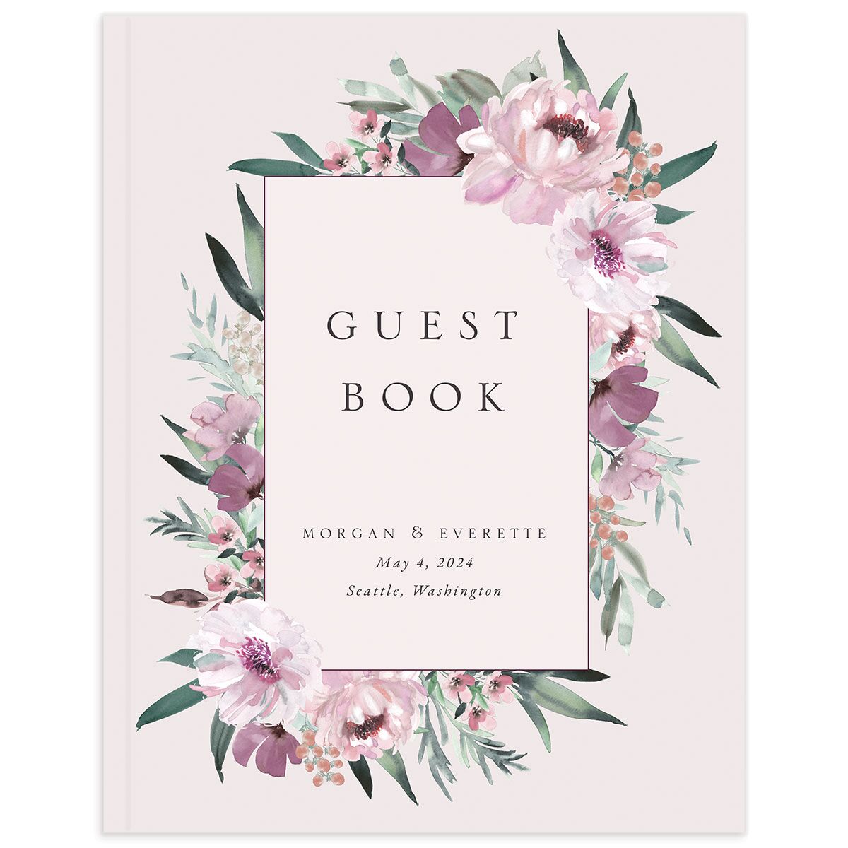 Decadent Blossom Wedding Guest Book