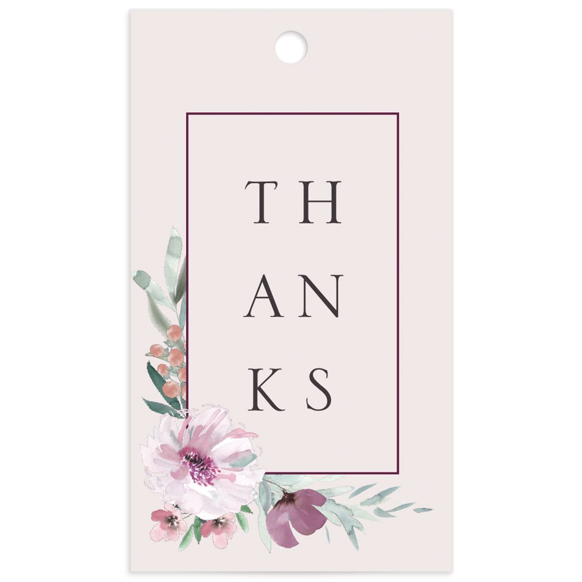Decadent Blossom Favor Gift Tags front