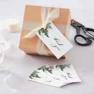 Woodsy Ferns Favor Gift Tags Scottish Green Signature