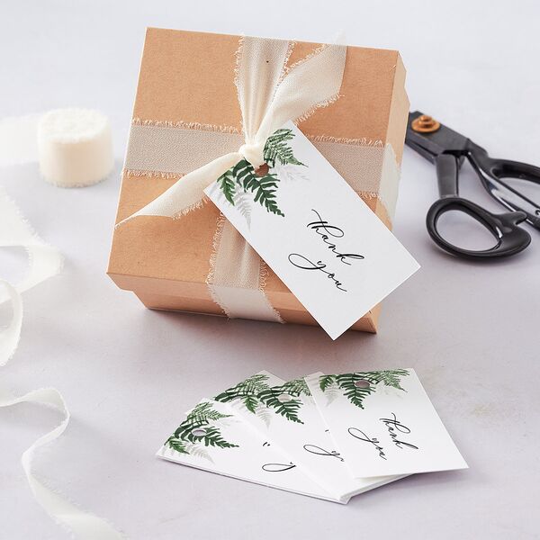 Woodsy Ferns Favor Gift Tags Scottish Green Signature