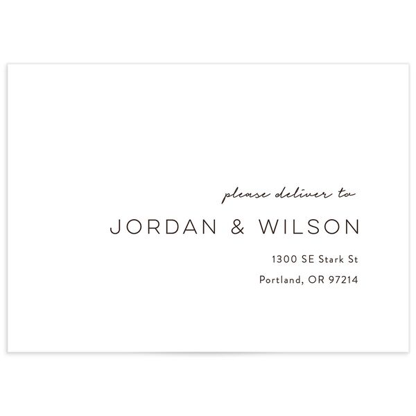Timeless Garden Wedding Response Card Standard Envelopes White Standard Champagne Return Address Signature