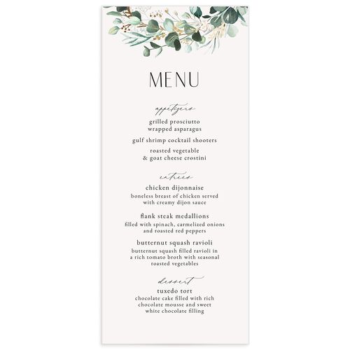 Timeless Hoop Menus - 