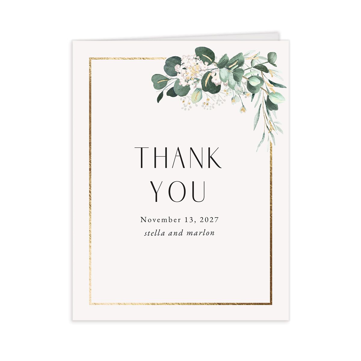 Timeless Hoop Thank You Cards