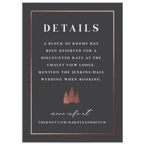 Mountain Escape Wedding Enclosure Cards - 