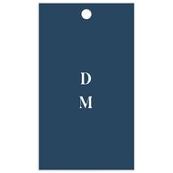 Mountain Escape Favor Gift Tags Silver Moody Blue Signature