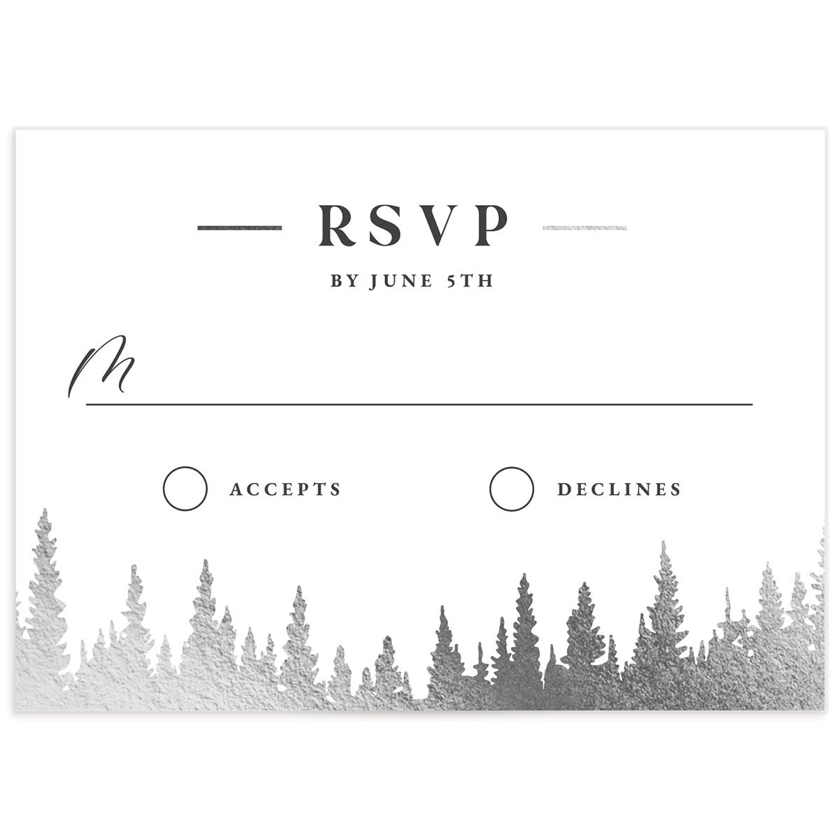 Mountain Escape Wedding Response Cards