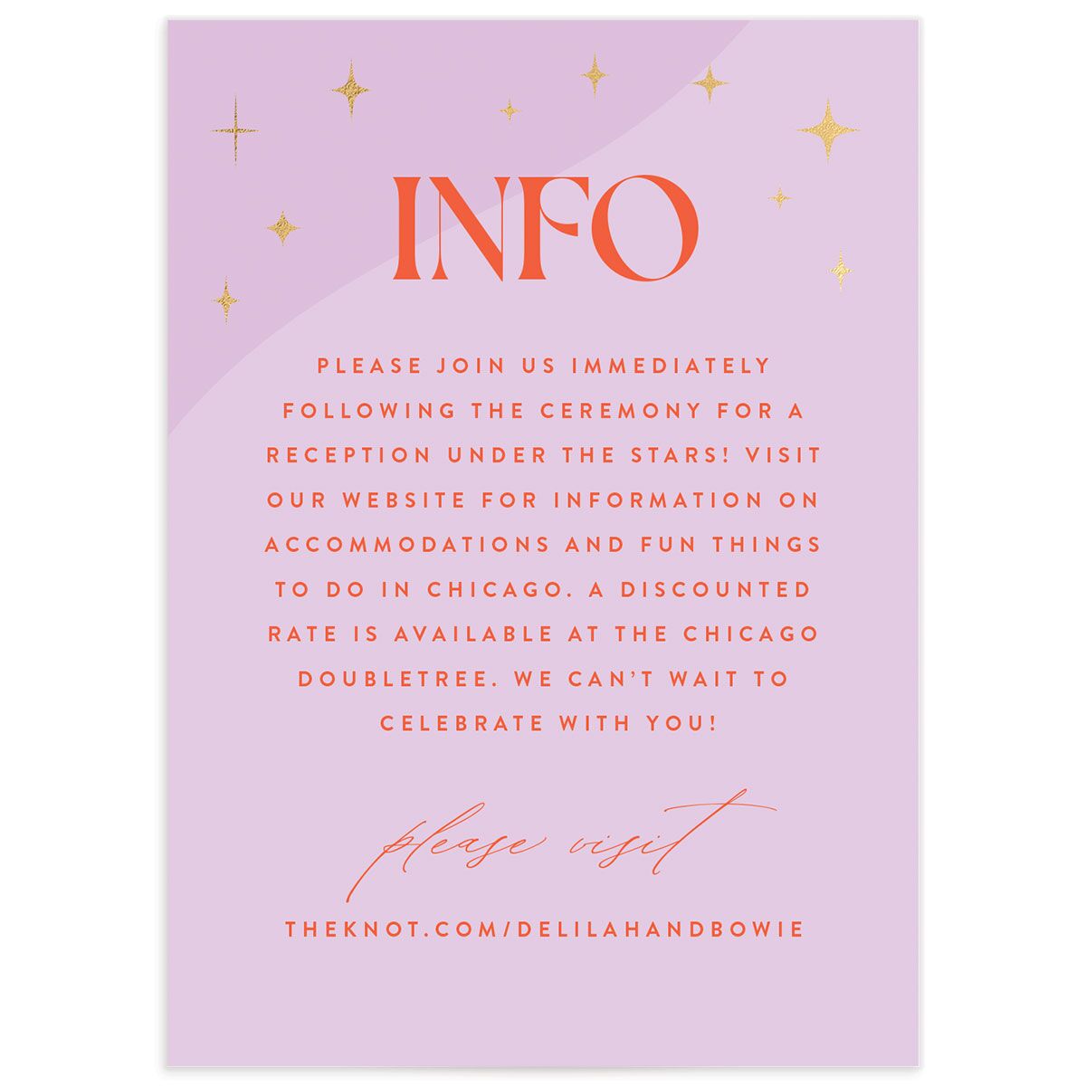 Modern Magic Wedding Enclosure Cards