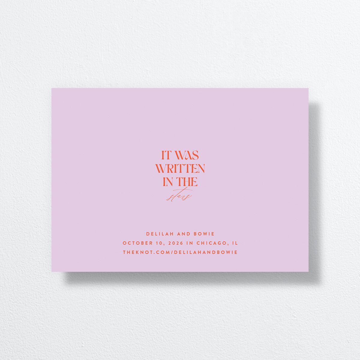Modern Magic Save the Date Cards Gold Amethyst Signature smooth No